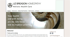 Desktop Screenshot of lizbreadonhomeopathy.com